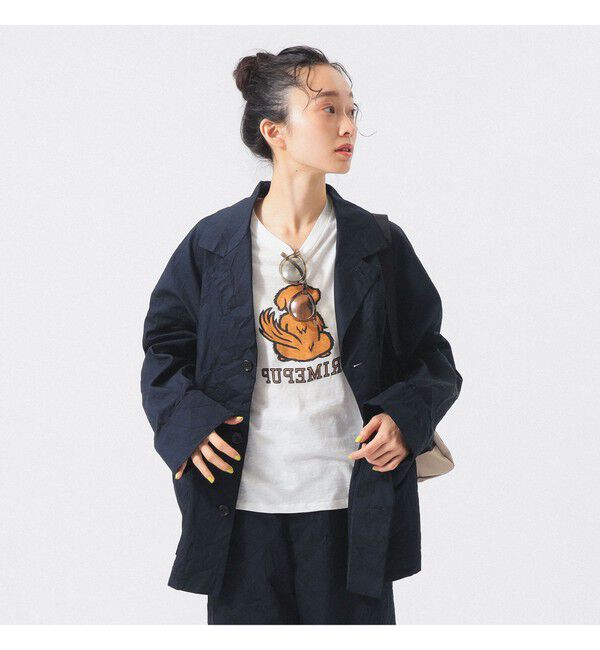 BEAMSBOY「リンクル ジャケット」|テーラードジャケット|NAVY