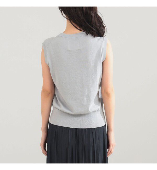 Demi-Luxe BEAMS 「AK+1 / 16ゲージ スビンコットン ノースリーブ ニット」|ニット・セーター|