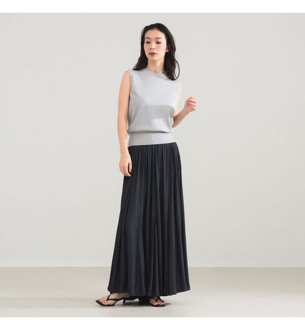 Demi-Luxe BEAMS 「AK+1 / 16ゲージ スビンコットン ノースリーブ ニット」|ニット・セーター|