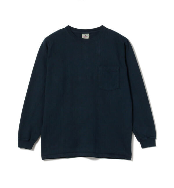 BEAMS「Goodwear / ポケット ロング スリーブ Tシャツ」|Tシャツ・カットソー|NAVY