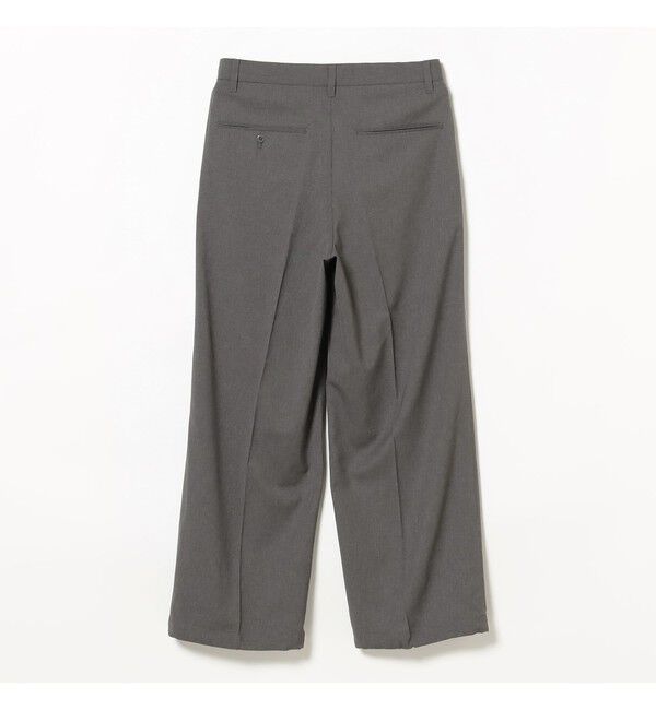 BEAMS「2プリーツ ワイド スラックス」|チノ|