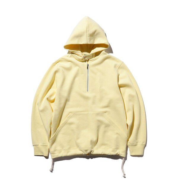 BEAMS PLUS「ハーフジップ スウェット フーディ」|スウェット・ジャージ|YELLOW