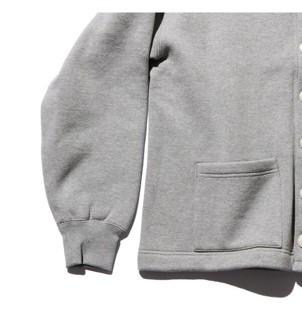 BEAMS PLUS「レイズドバック スウェット Vネック カーディガン」|スウェット・ジャージ|