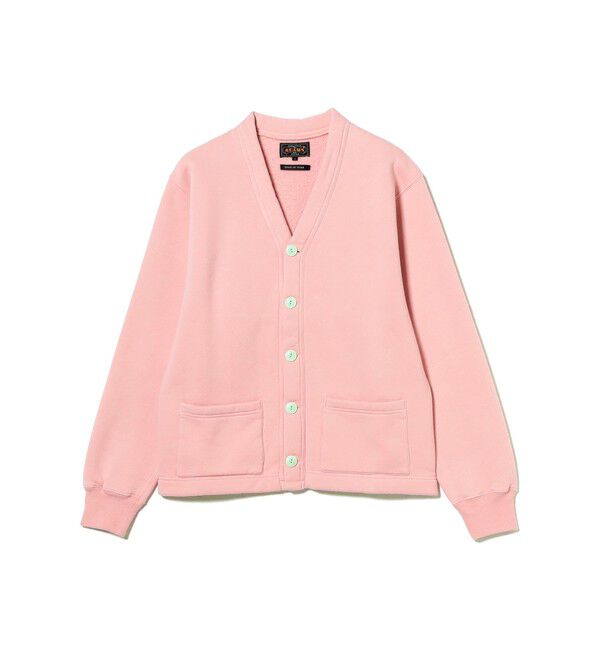 BEAMS PLUS「レイズドバック スウェット Vネック カーディガン」|スウェット・ジャージ|