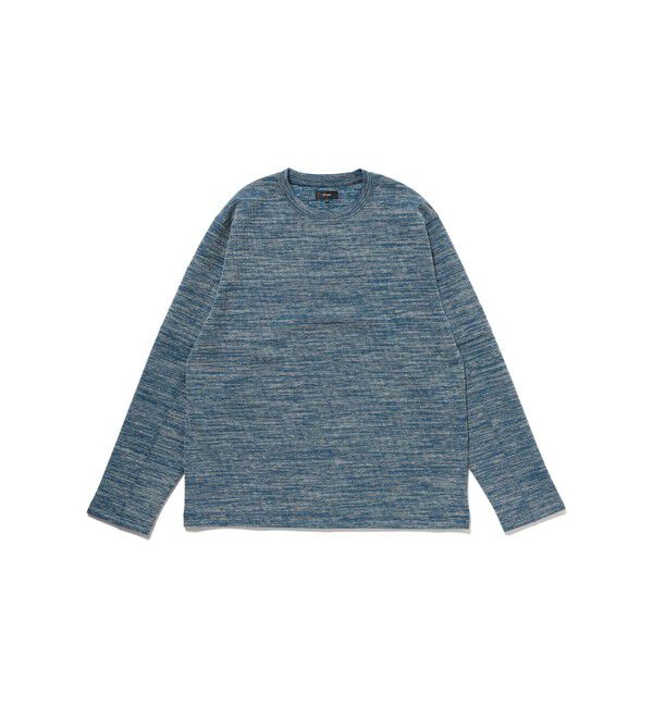 BEAMS「ダブルフェイス リブ ロングスリーブ」|Tシャツ・カットソー|NAVY
