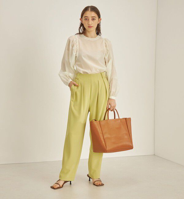 SHIPS for women「〈手洗い可能〉2タック ジョーゼット テーパード パンツ ◇ 」|その他|