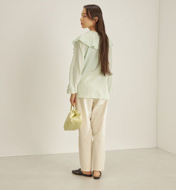 SHIPS for women「〈手洗い可能〉スムージーリップ ラッフル ブラウス ◇」|シャツ・ブラウス|