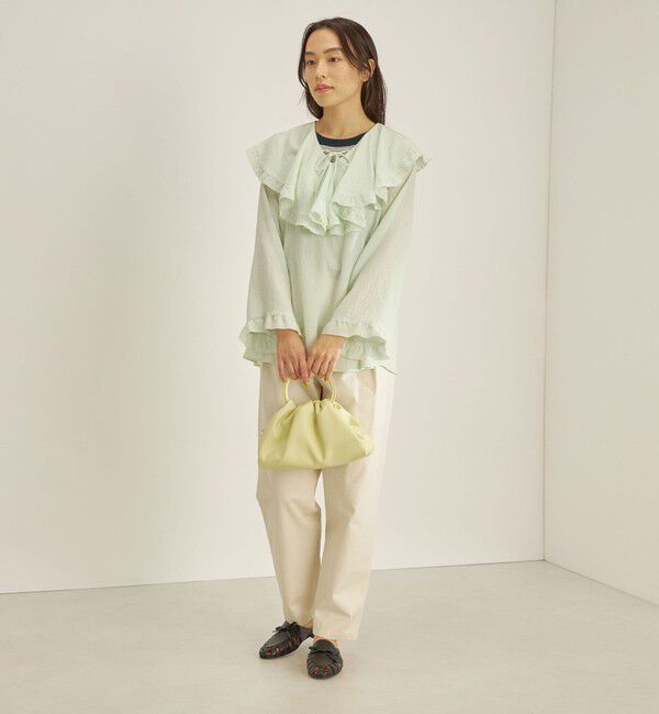 SHIPS for women「〈手洗い可能〉スムージーリップ ラッフル ブラウス ◇」|シャツ・ブラウス|