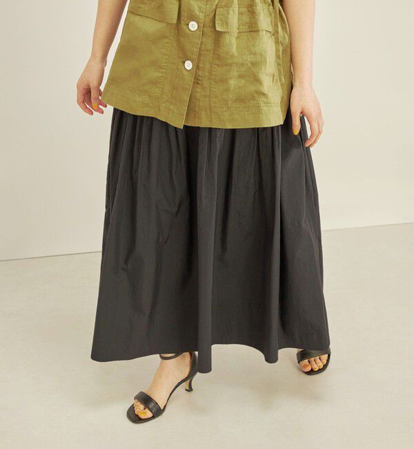 SHIPS for women「〈手洗い可能〉タフタ ティアード ロング スカート」|スカート|