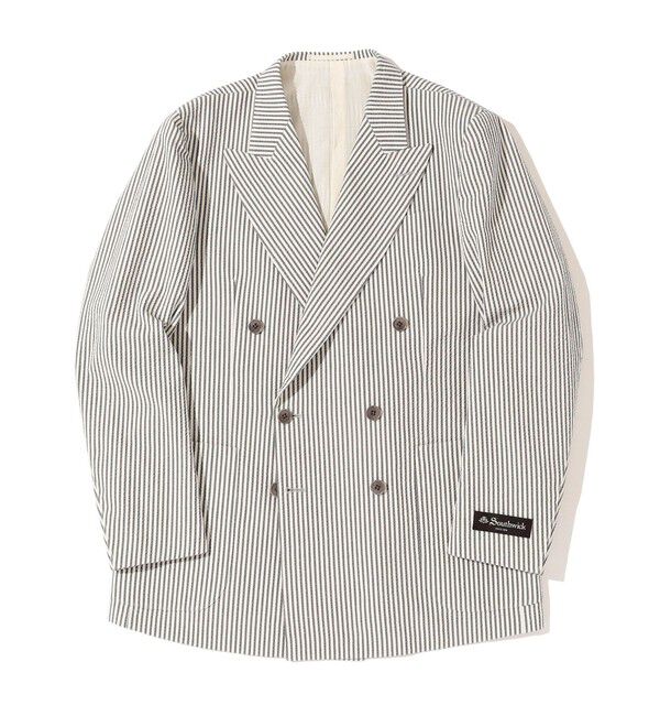 SHIPS「Southwick: KAZUKI NAGAYAMA シアサッカー ダブルブレスト スーツ」|スーツ|