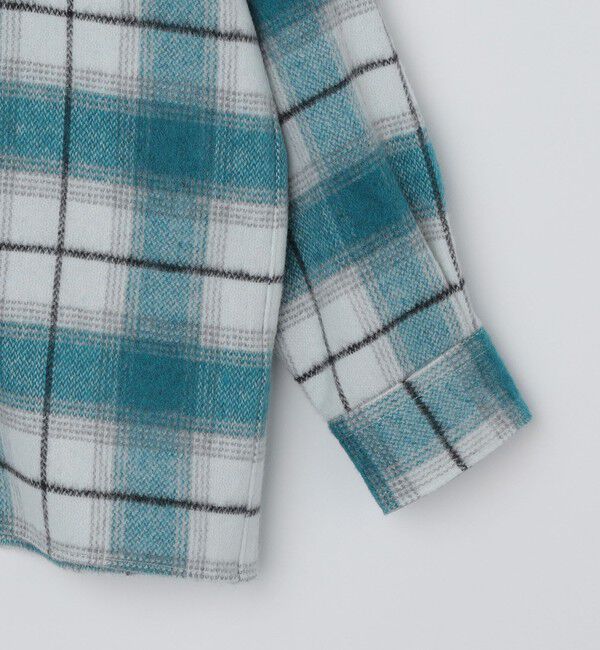 SHIPS「SHIPS :イタリーヤーン チェック シャギー シャツ アウター」|シャツ・ブラウス|