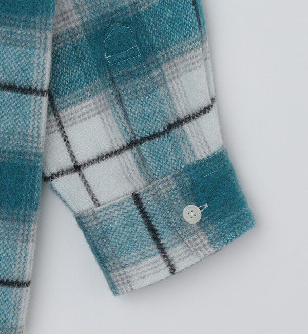 SHIPS「SHIPS :イタリーヤーン チェック シャギー シャツ アウター」|シャツ・ブラウス|