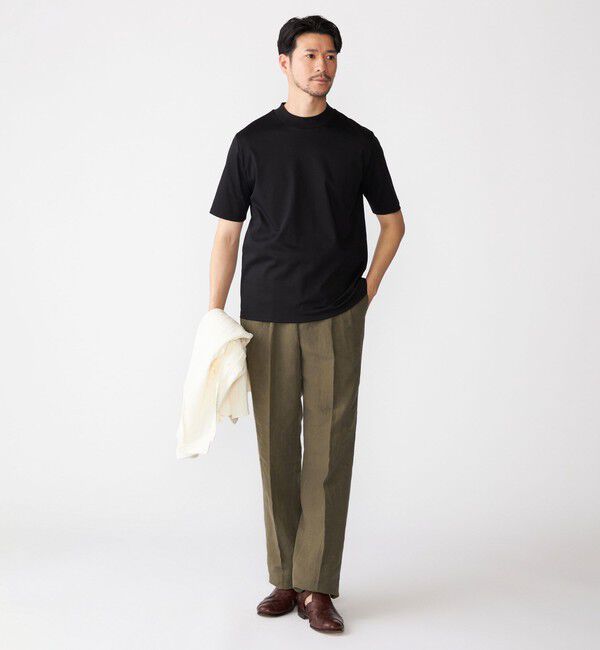 SHIPS「SHIPS: ALBINI モックネック ショートスリーブ Tシャツ」|Tシャツ・カットソー|