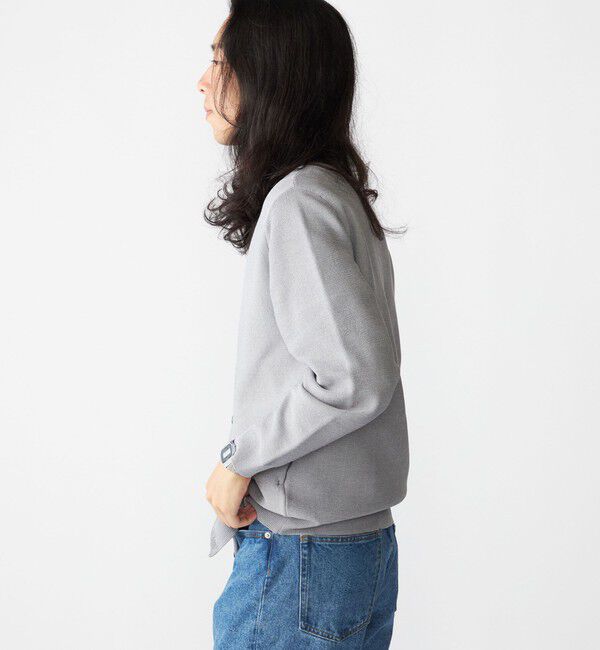 SHIPS「SHIPS:〈手洗い可能〉ガーター クルーネック ボタン カーディガン」|カーディガン|