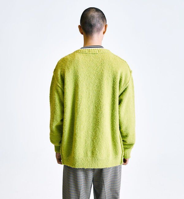 SHIPS「City Ambient Products:〈手洗い可能〉ループヤーン ワイドリブ カーディガン」|カーディガン|