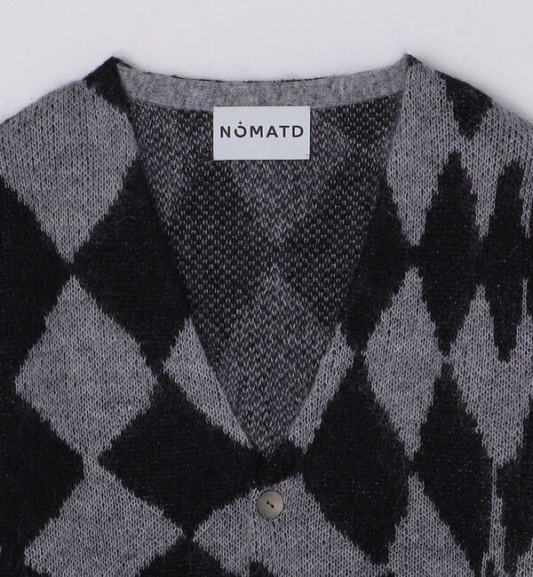 SHIPS「NOMA t.d.: JACQUARD DIAMOND CARDIGAN」|カーディガン|