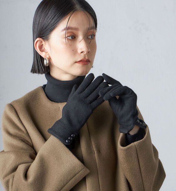 SHIPS for women「カシミヤ ミックス ジャージ グローブ」|手袋|