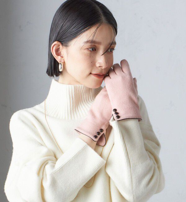 SHIPS for women「カシミヤ ミックス ジャージ グローブ」|手袋|