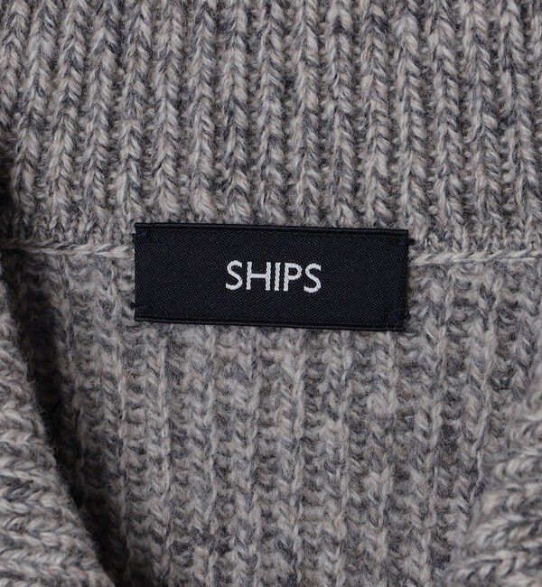 SHIPS「SHIPS: SOLOTEX(R) 畔編み ポロ ニット カーディガン」|カーディガン|