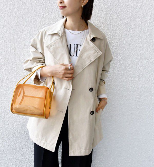 SHIPS for women「〈撥水加工〉ドロスト ショート トレンチ コート」|トレンチコート|