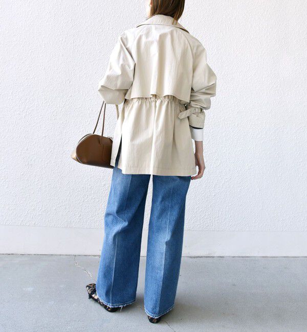 SHIPS for women「〈撥水加工〉ドロスト ショート トレンチ コート」|トレンチコート|