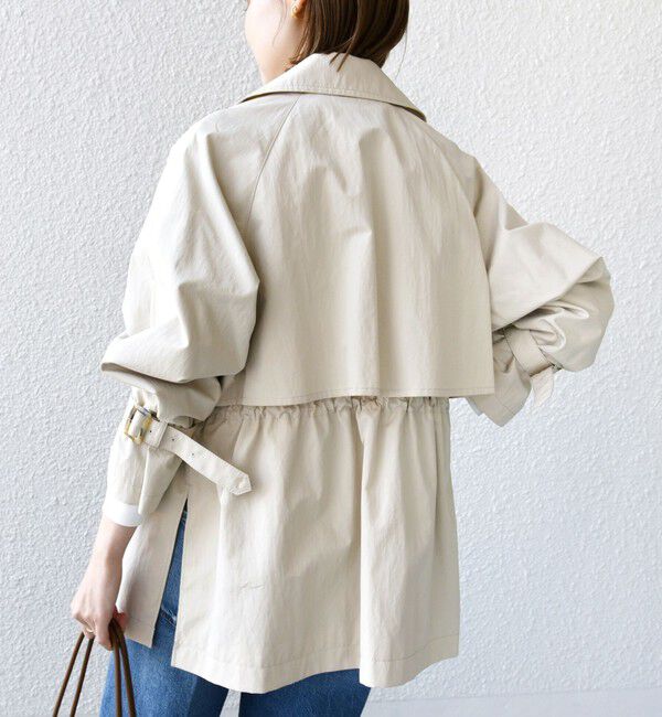 SHIPS for women「〈撥水加工〉ドロスト ショート トレンチ コート」|トレンチコート|