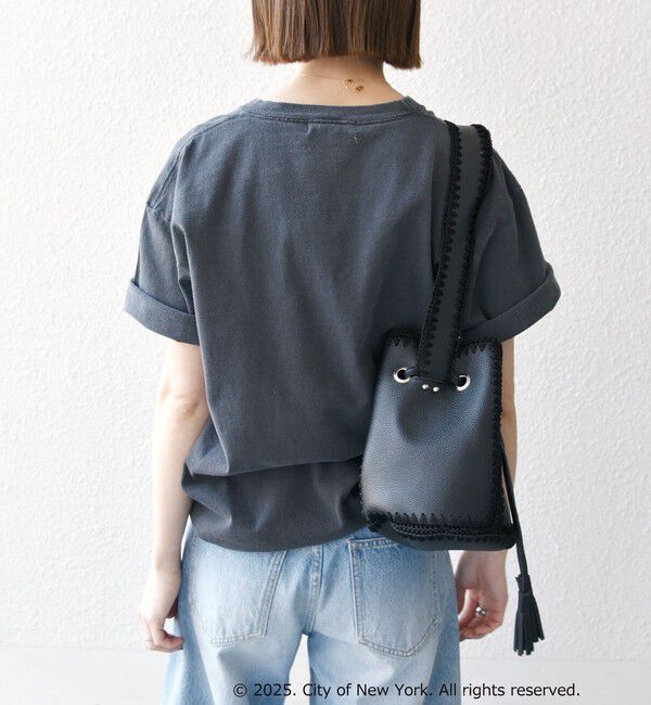 SHIPS any「GOOD ROCK SPEED:〈洗濯機可能〉NYC ラウンド ロゴ プリント TEE」|Tシャツ・カットソー|