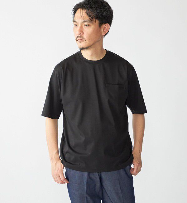 SHIPS「SHIPS: 〈接触冷感 / 抗菌防臭機能〉クールタッチ スムース Tシャツ」|Tシャツ・カットソー|