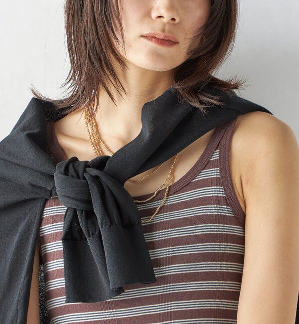 SHIPS for women「【SHIPS別注】miller:〈洗濯機可能〉ボーダー タンクトップ ワンピース」|ワンピース|