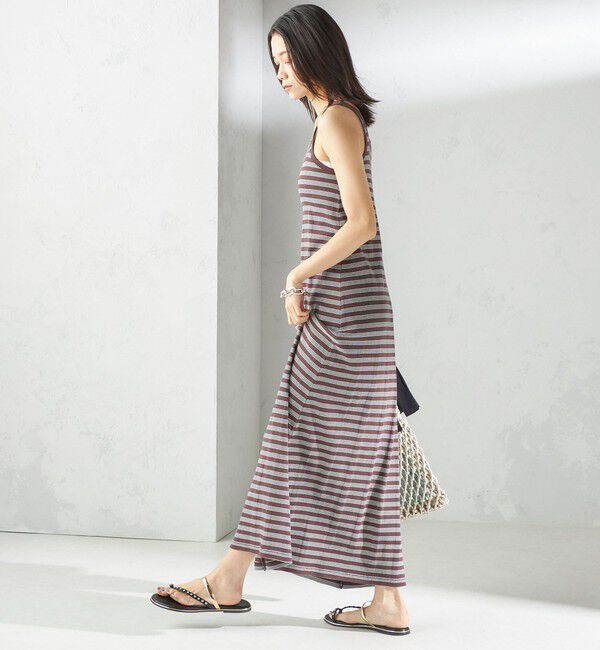 SHIPS for women「【SHIPS別注】miller:〈洗濯機可能〉ボーダー タンクトップ ワンピース」|ワンピース|