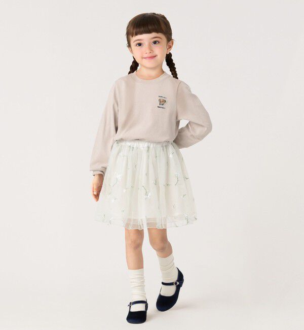 SHIPS Colors 「SHIPS Colors:90～140cm/〈手洗い可能〉チュールギャザースカート◇」|スカート|