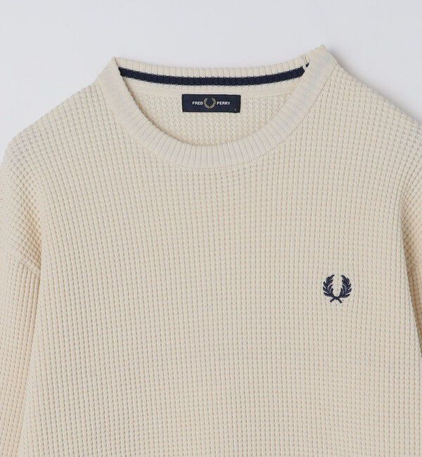 SHIPS「【SHIPS別注】FRED PERRY: シングル ティップ ワッフル ニット」|ニット・セーター|