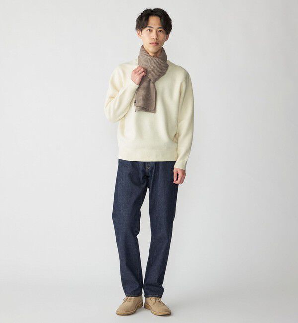 SHIPS「SHIPS:〈手洗い可能〉7ゲージ ウール カシミヤ ボイル モックネック」|ニット・セーター|