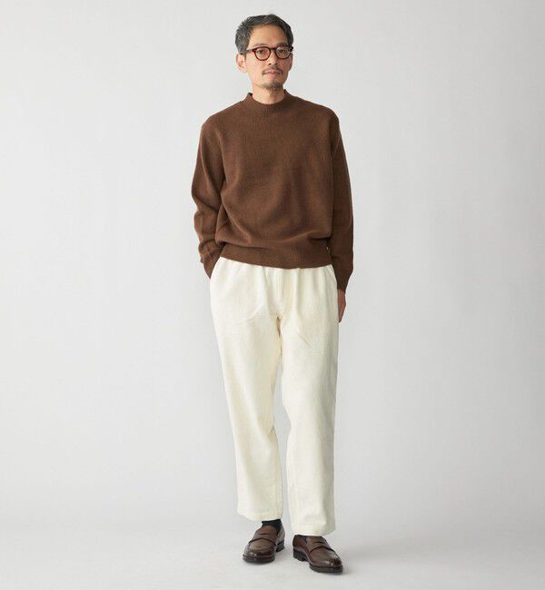 SHIPS「SHIPS:〈手洗い可能〉7ゲージ ウール カシミヤ ボイル モックネック」|ニット・セーター|