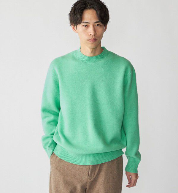 SHIPS「SHIPS:〈手洗い可能〉7ゲージ ウール カシミヤ ボイル モックネック」|ニット・セーター|