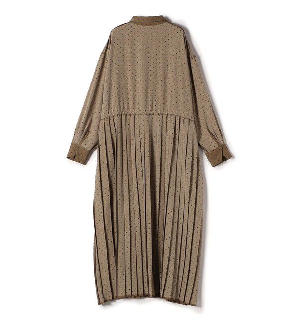 SHIPS Colors 「SHIPS Colors:〈手洗い可能〉ドット プリント プリーツ シャツ ワンピース」|ワンピース|