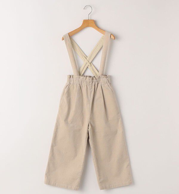 SHIPS KIDS「SHIPS KIDS:140～150cm / コーデュロイ ストラップ ワイド パンツ」|その他|アイボリー