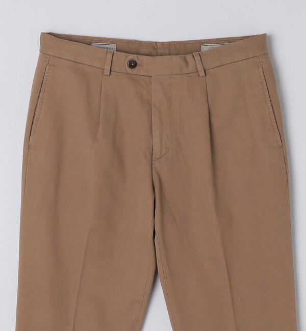 SHIPS「DEVORE incipit: ガーメントダイ コットン 1プリーツ スラックス」|チノ|