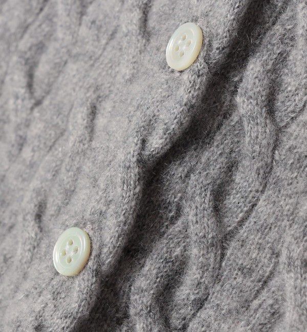 SHIPS for women「カシミヤ 細 ケーブル クルーネック カーディガン」|カーディガン|