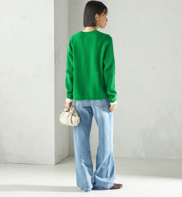 SHIPS for women「カシミヤ 細 ケーブル クルーネック カーディガン」|カーディガン|