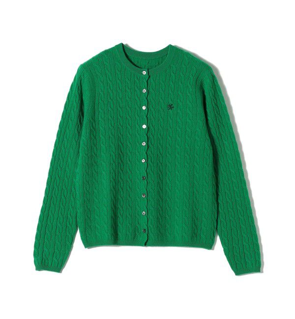 SHIPS for women「カシミヤ 細 ケーブル クルーネック カーディガン」|カーディガン|