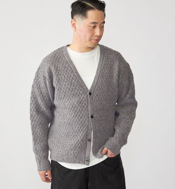 SHIPS「SHIPS: 〈手洗い可能〉シャギー レイヤード カーディガン」|カーディガン|