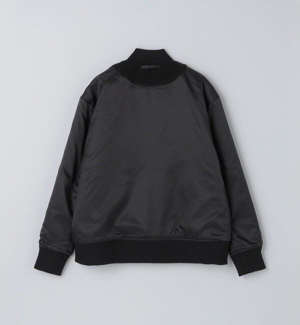 SHIPS Colors 「SHIPS Colors:ウール ミックス スタジアム ブルゾン ブラック」|ブルゾン・スタジャン|
