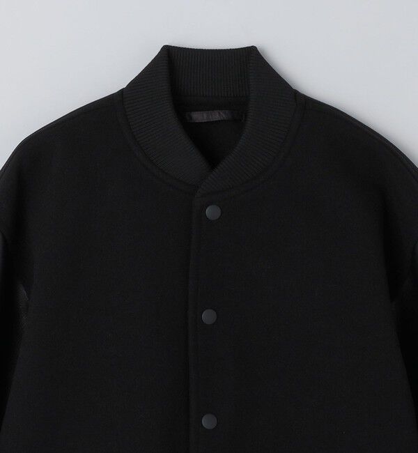 SHIPS Colors 「SHIPS Colors:ウール ミックス スタジアム ブルゾン ブラック」|ブルゾン・スタジャン|