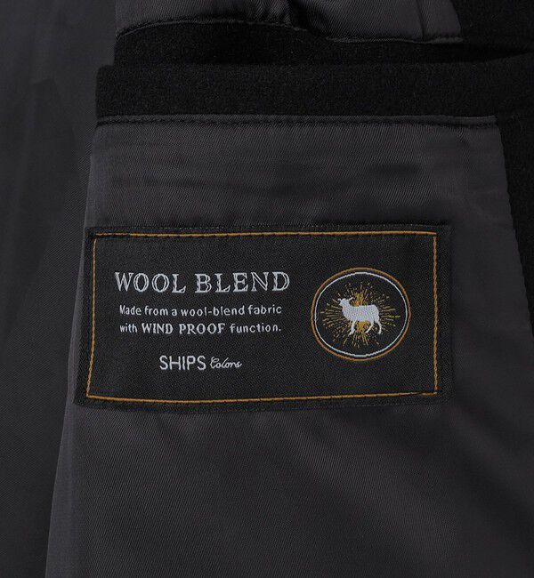 SHIPS Colors 「SHIPS Colors:ウール ミックス スタジアム ブルゾン ブラック」|ブルゾン・スタジャン|