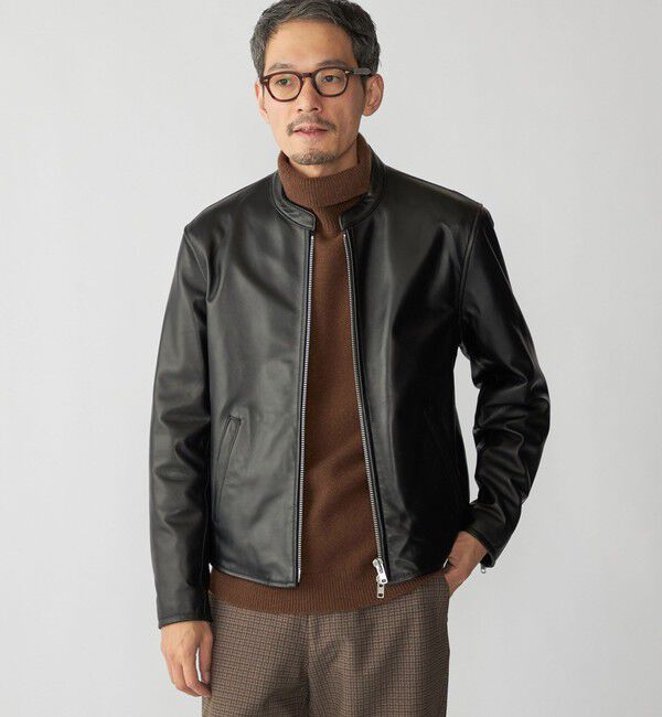 SHIPS「SHIPS: ラムレザー シングル ライダース ジャケット 25FW」|その他|