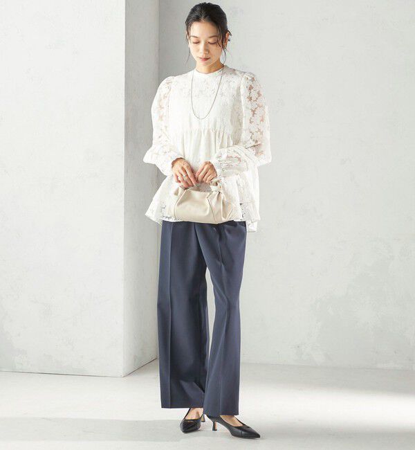 SHIPS for women「〈手洗い可能〉IPEKER オパール 加工 ブラウス（セレモニー対応可）」|シャツ・ブラウス|