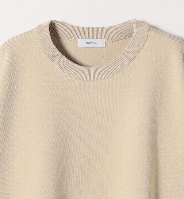 SHIPS any「SHIPS any:〈手洗い可能〉サイドスリット クルーネック ルーズ プルオーバー」|ニット・セーター|