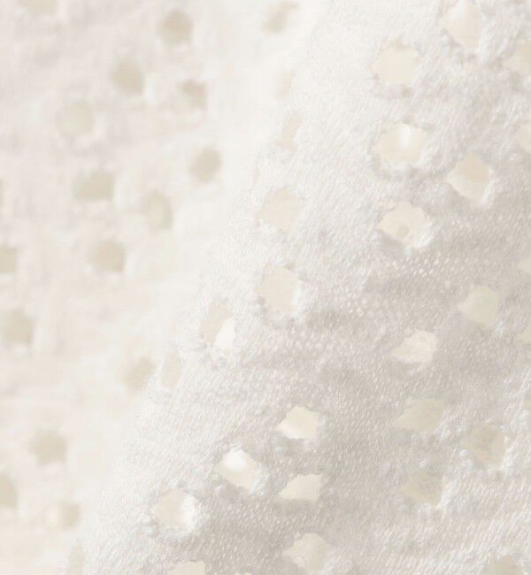 SHIPS for women「《予約》〈手洗い可能〉アイレット ショート スリーブ プルオーバー」|Tシャツ・カットソー|