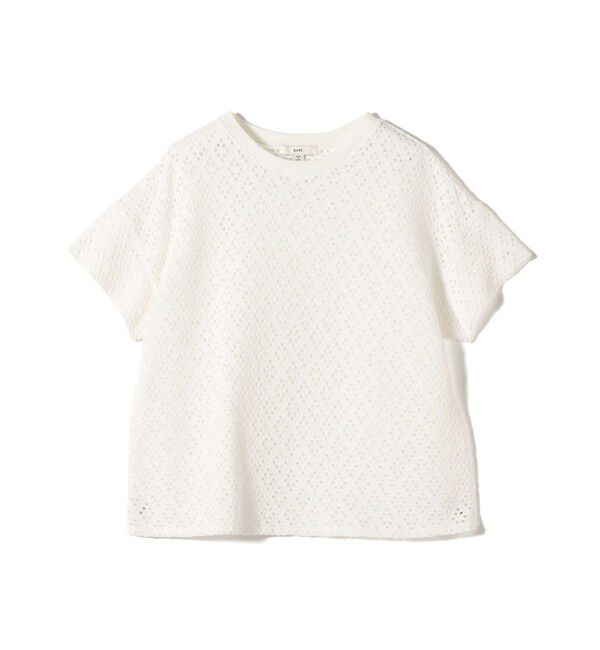 SHIPS for women「《予約》〈手洗い可能〉アイレット ショート スリーブ プルオーバー」|Tシャツ・カットソー|